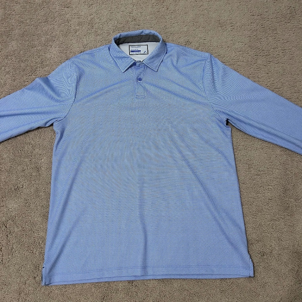 Men’s Large Long Sleeve Twillory Athleisure Polo